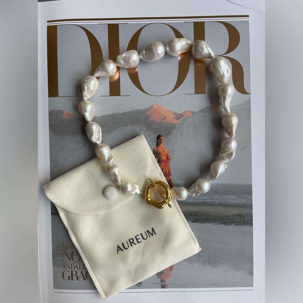 Brand New *AUREUM Collective Seraphine Baroque Pearl Necklace* Retails for $750